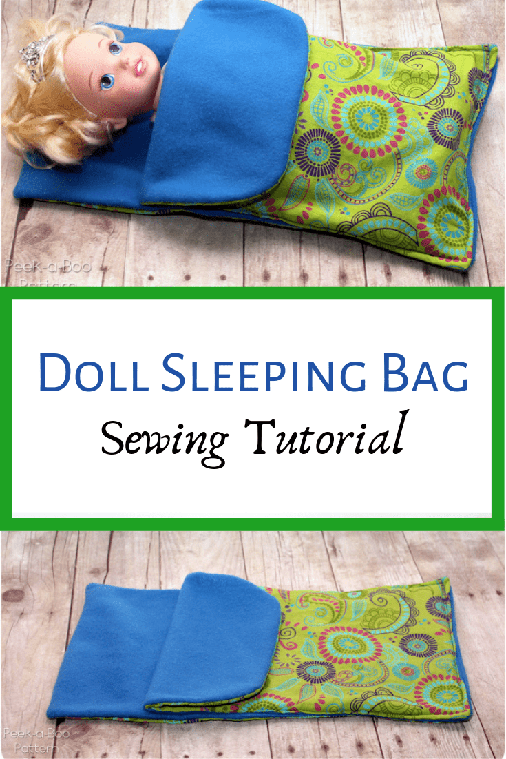 FQ Doll Sleeping Bag Tutorial PeekaBoo Pages