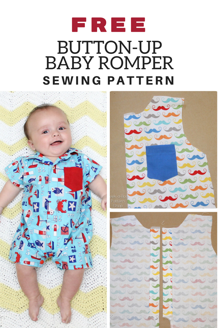 FREE Button Up Baby Romper Pattern Peekaboo Pages