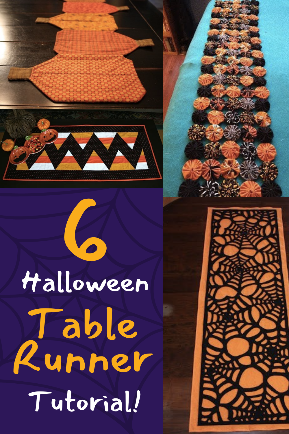 Diy Halloween Table Runner Tutorials From Peek A Boo