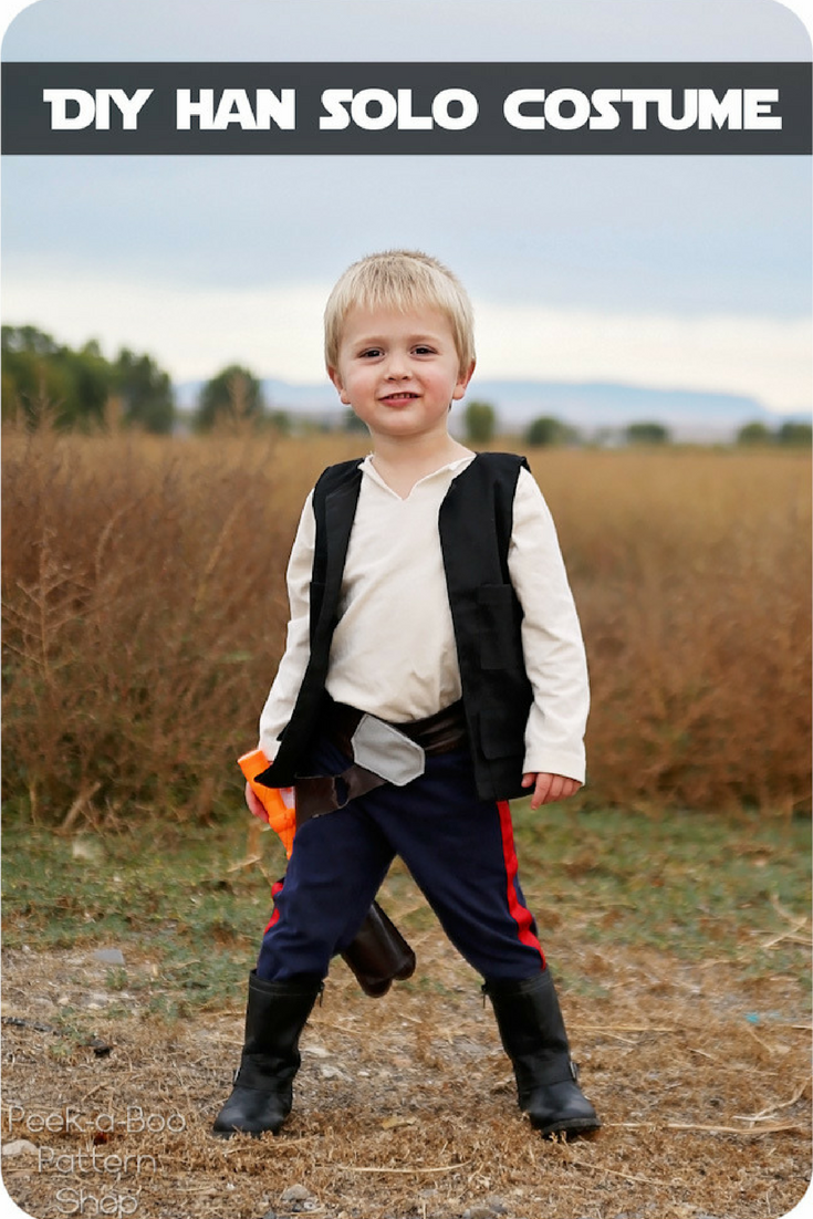 DIY Han Solo Costume PeekaBoo Pages Patterns, Fabric & More!