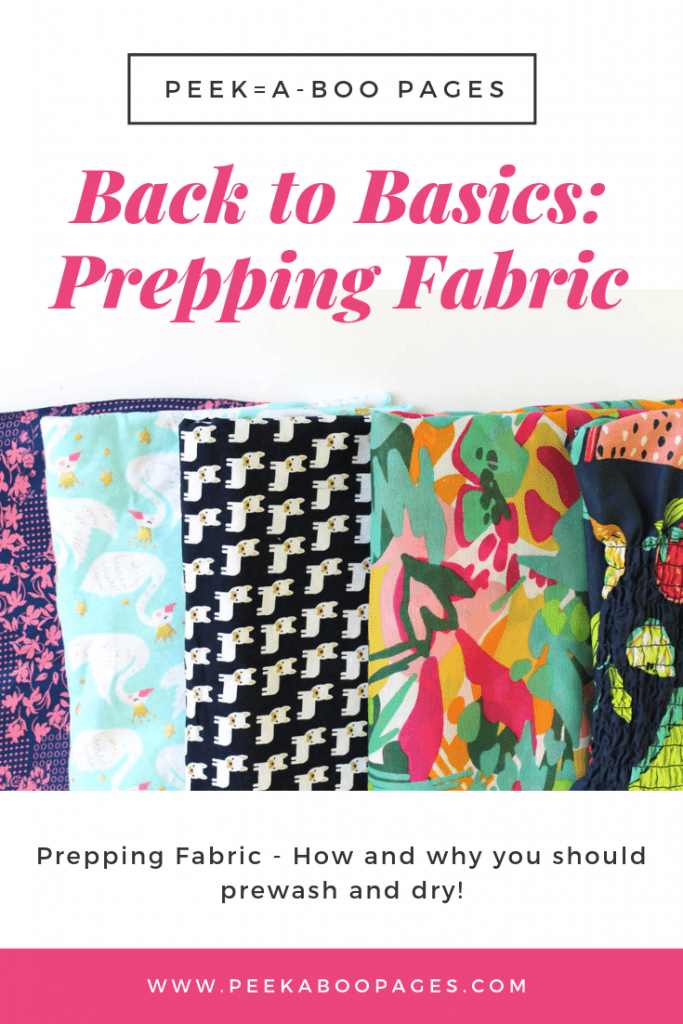 Back To Basics Prepping Fabric Peek A Boo Pages