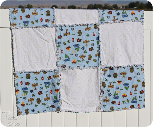 square rag quilt pattern
