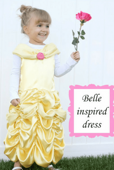 yellow belle inspired dress