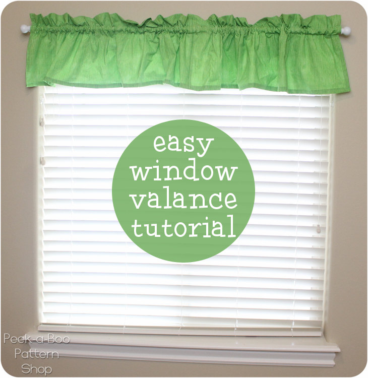 Easy Window Valance Tutorial - Peek-a-boo Pages