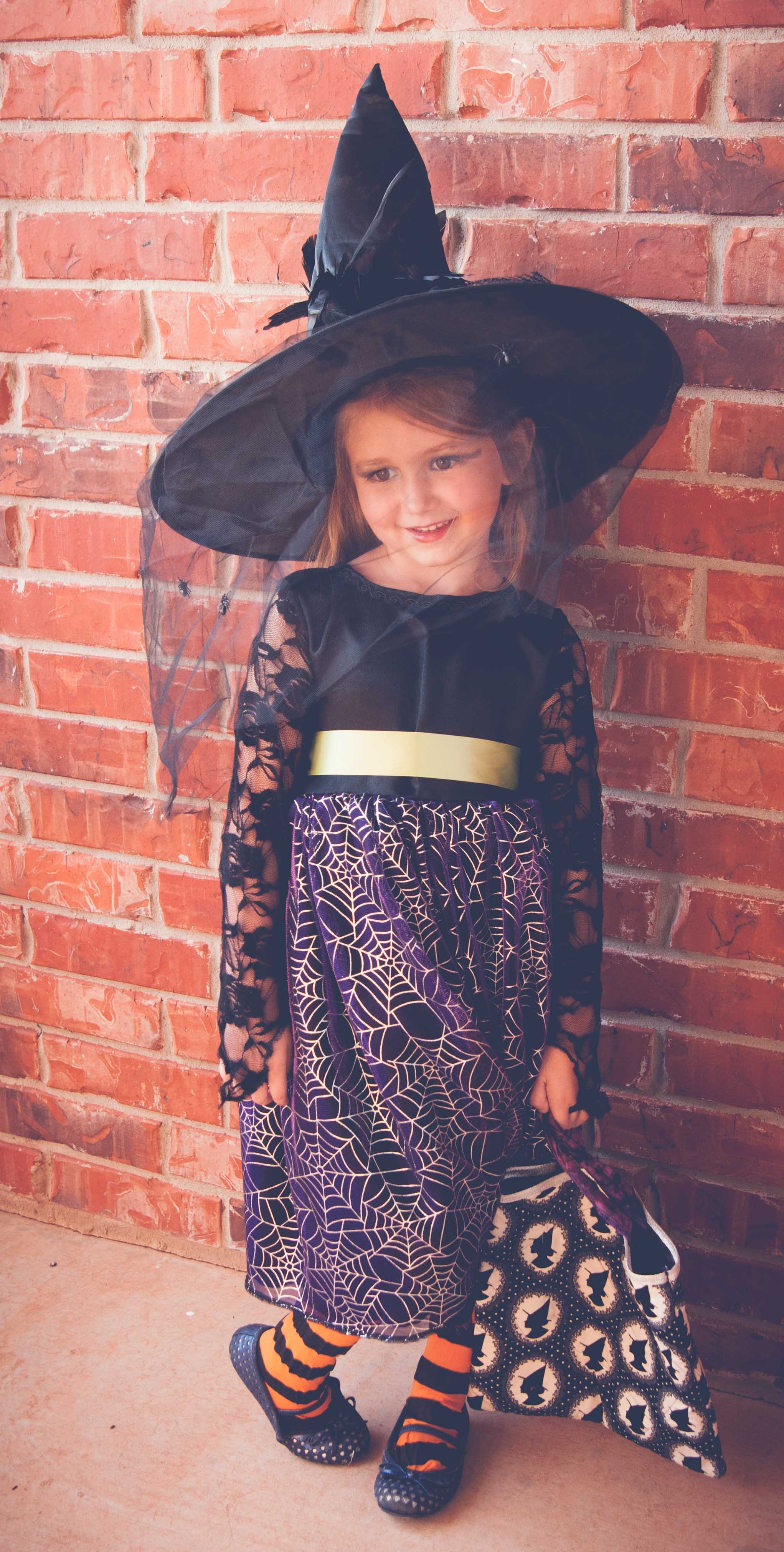 Spooky Witch Costume Tutorial - Peek-a-Boo Pages - Patterns, Fabric & More!