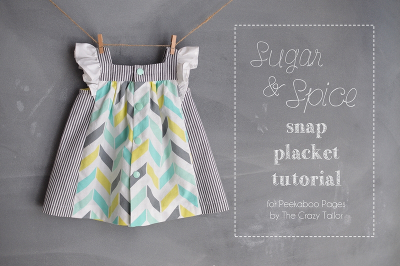 Sugar & Spice Snap Placket Tutorial - Peek-a-Boo Pages - Patterns ...