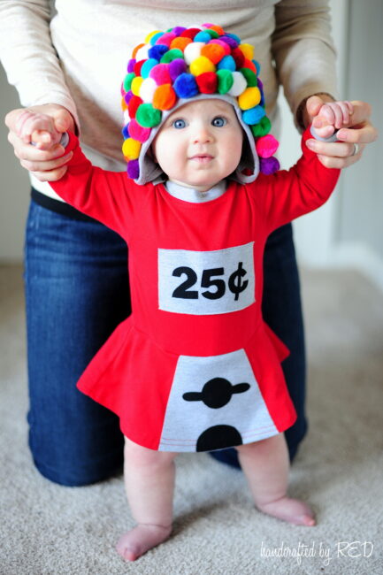 DIY Baby Gumball Machine Costume - Peek-a-Boo Pages - Patterns, Fabric ...
