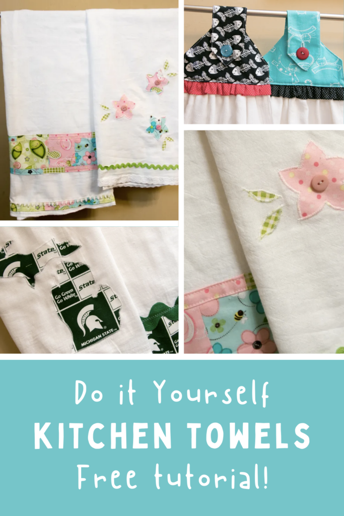 She Embellishes Regular Kitchen Towels And They're So Cute You'll