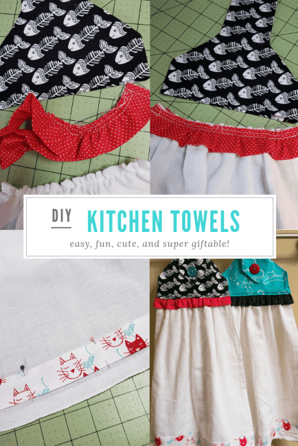 DIY Kitchen Towels - Peek-a-Boo Pages - Patterns, Fabric & More!