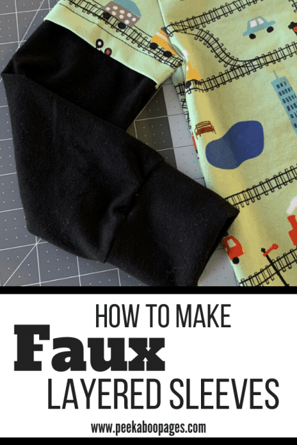 How to Create Faux Layered Sleeves - Peek-a-Boo Pages