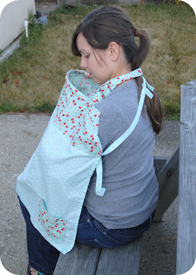 Knit nursing cover tutorial - How to make a cute breastfeeding cover with  just one seam! 