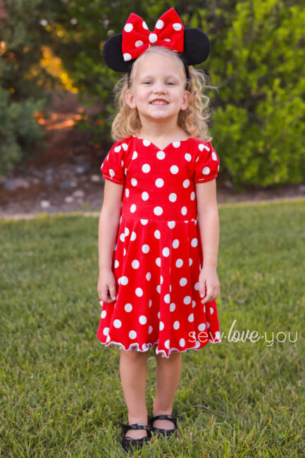 Minnie Mouse Inspired Costume, Minnie Mouse Dress for Toddler